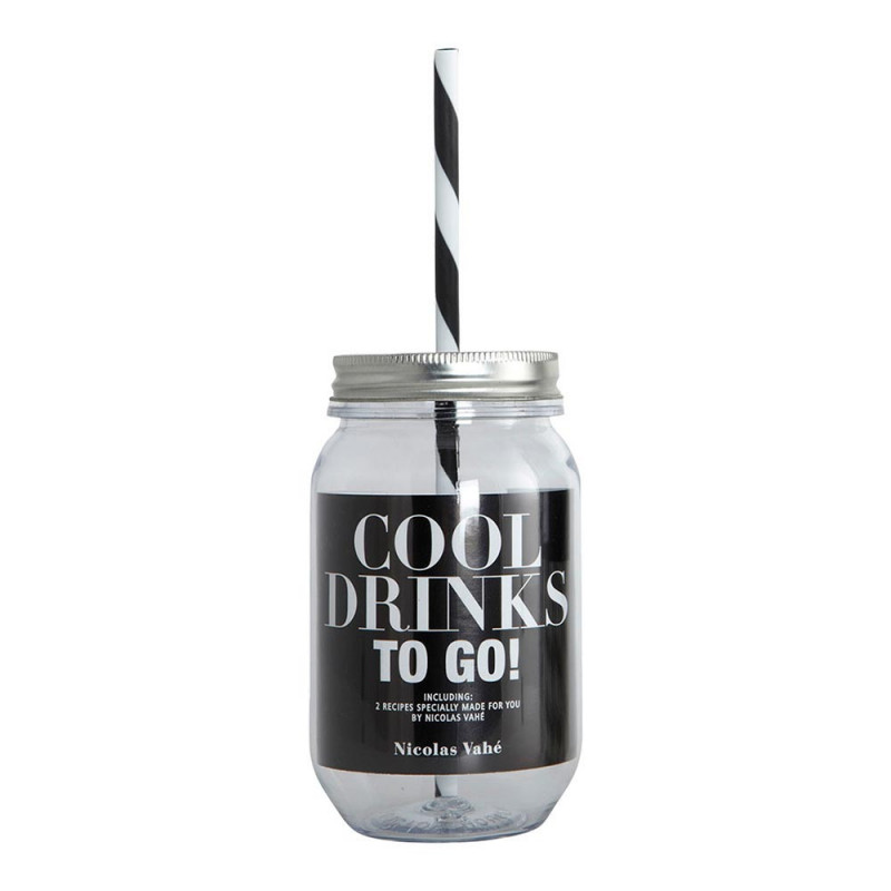 WATER BOTTLE WITH STRAW 550ML