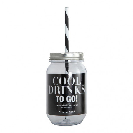 WATER BOTTLE WITH STRAW 550ML