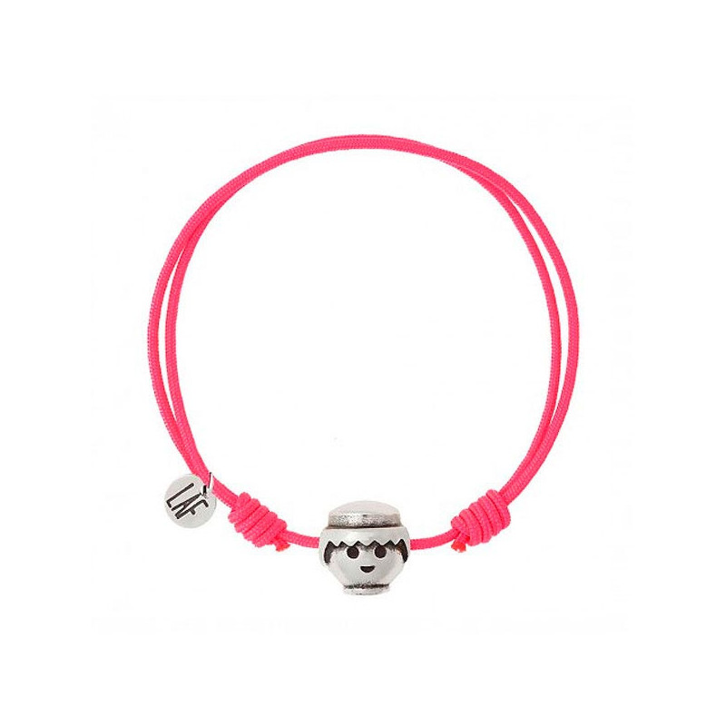 PULSERA PLAYMOBIL CALA AJUSTABLE CORDÓN ROSA S