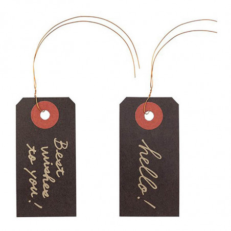CH PAPER TAGS HELLO-BEST BLACK