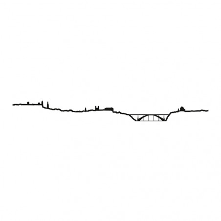 SKYLINE PORTO - NEGRO 50CM
