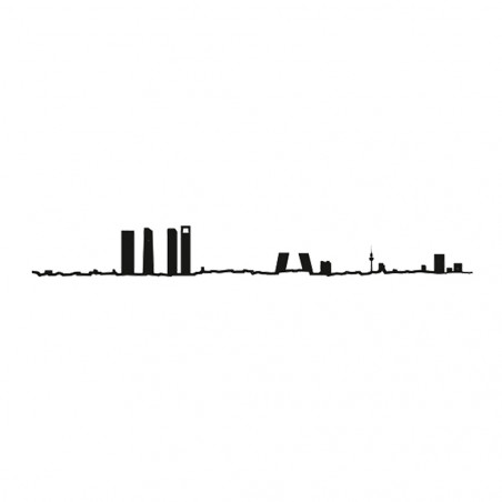 SKYLINE MADRID DORADO 50CM