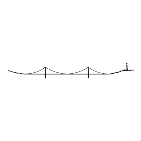 SKYLINE LISBOA NEGRO 50CM