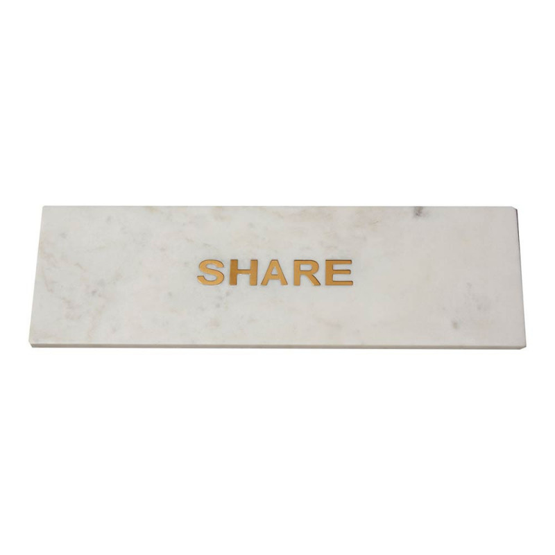 TABLA SHARE MARMOL BLANCO AND ORO