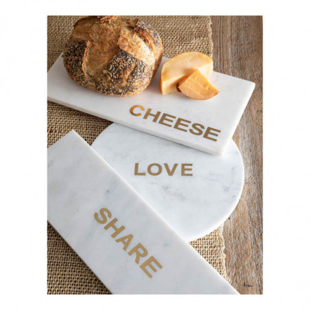 TABLA SHARE MARMOL BLANCO AND ORO