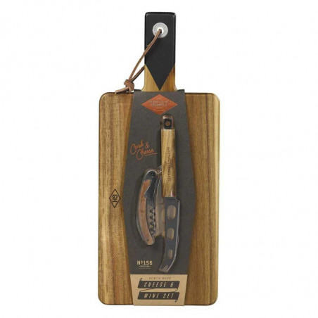 CHEESE " WINE SET WITH KNIFE " BOTTLE OPENER