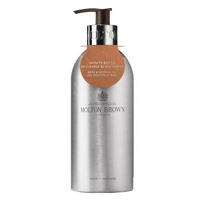 Infinite Bottle Re Charge Black Pepper Bath Shower Gel 400Ml | Molton Brown