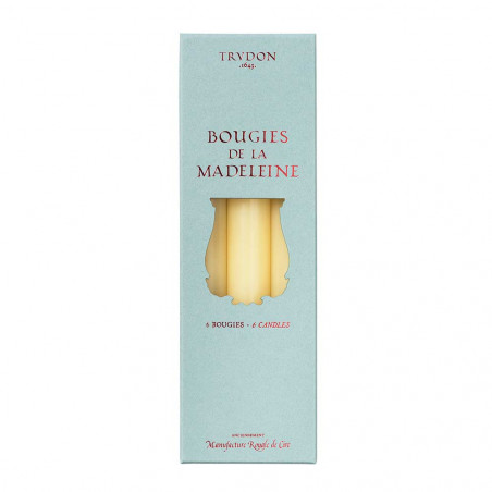 Ivory Madeleine Taper Candle Box Of 6 | Trudon