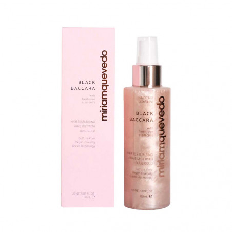 Black Baccara Hair Texturizing Wave Mist With Rose Gold 150Ml | Miriam Quevedo