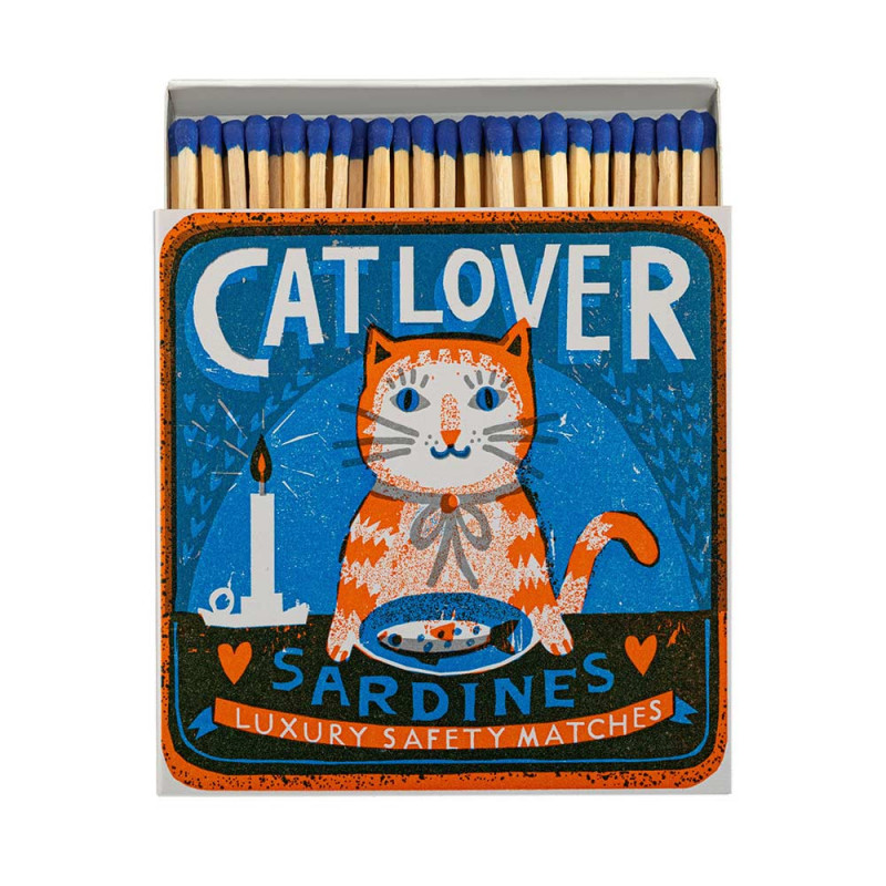 Cat Lover Sardines Matches By The Printed Peanut Match Box | Archivist