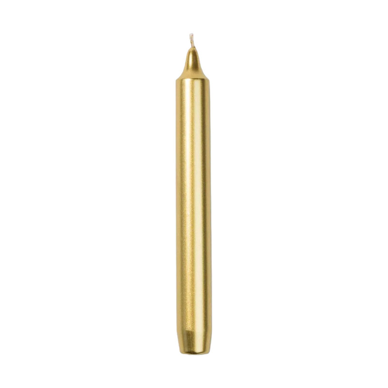 GOLD ROYALE TAPER CANDLE (BOX OF 6) FESTIVE