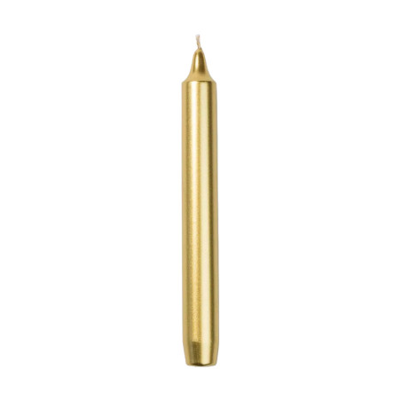 GOLD ROYALE TAPER CANDLE (BOX OF 6) FESTIVE