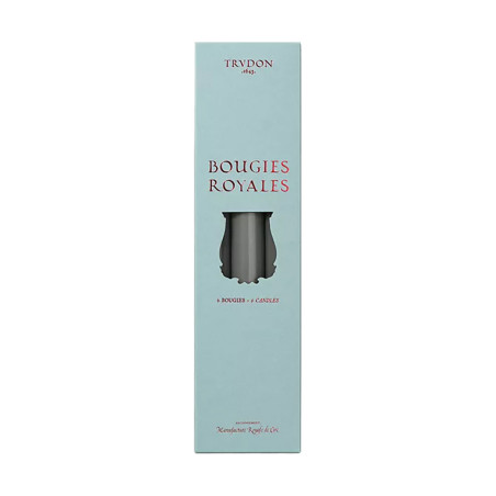 GREY SMOKE ROYALE TAPER CANDLE (BOX OF 6)