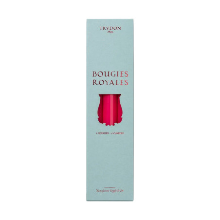 FUSHIA ROYALE TAPER CANDLE (BOX OF 6)