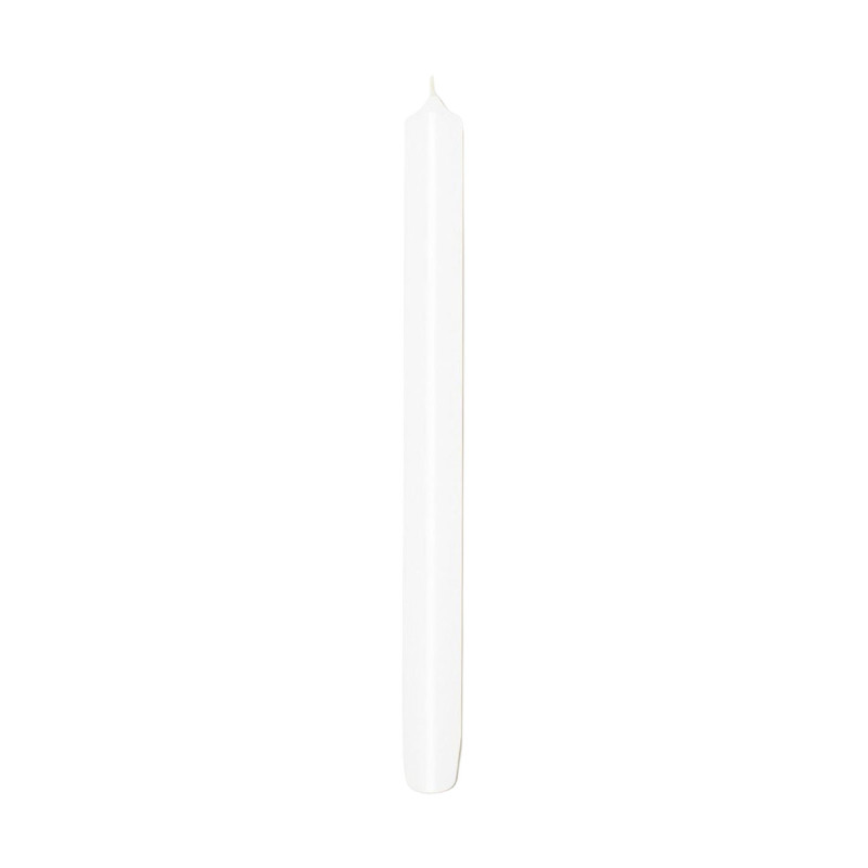 WHITE ROYALE TAPER CANDLE (BOX OF 6)