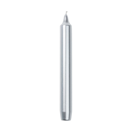 Silver Madeleine Taper Candle Box Of 6 Festive | Trudon