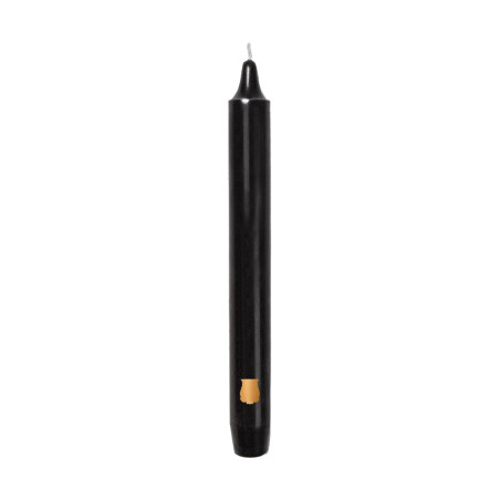 BLACK MADELEINE TAPER CANDLE (BOX OF 6)