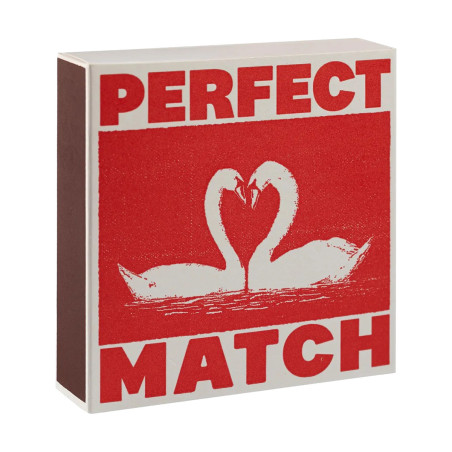 I Like You Swans Match Box Valentines | Archivist